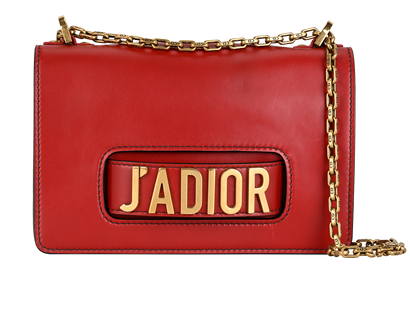 J'Adior Chain Bag, &pound;850, Handbags, Red, Leather, Front view